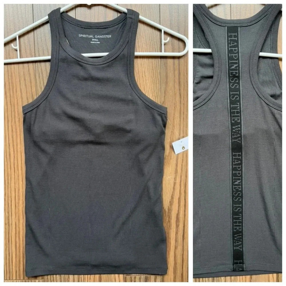 SPIRITUAL GANGSTER racer-back tank size small NWT - Picture 1 of 7